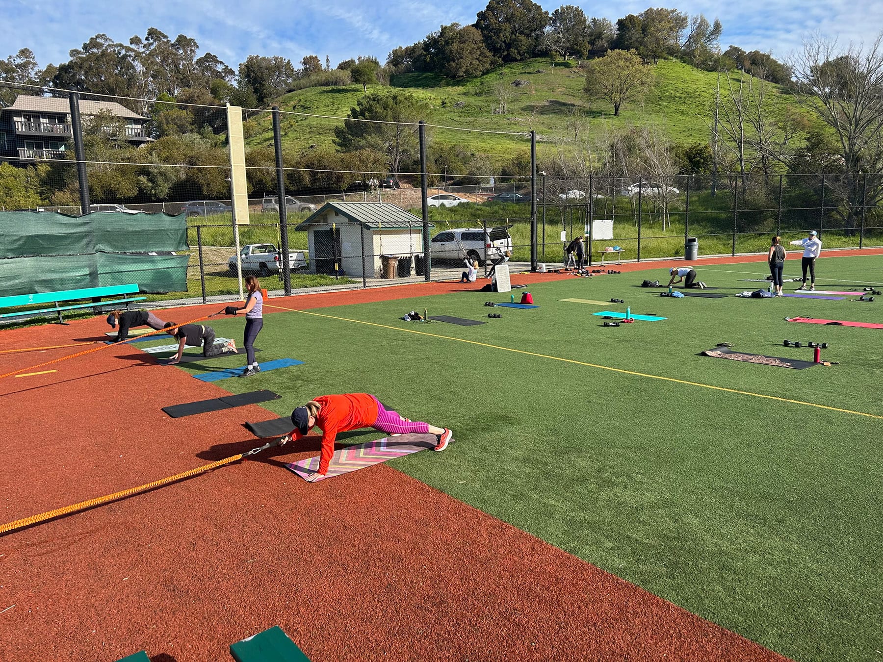 Membership Outdoor fitness class workout