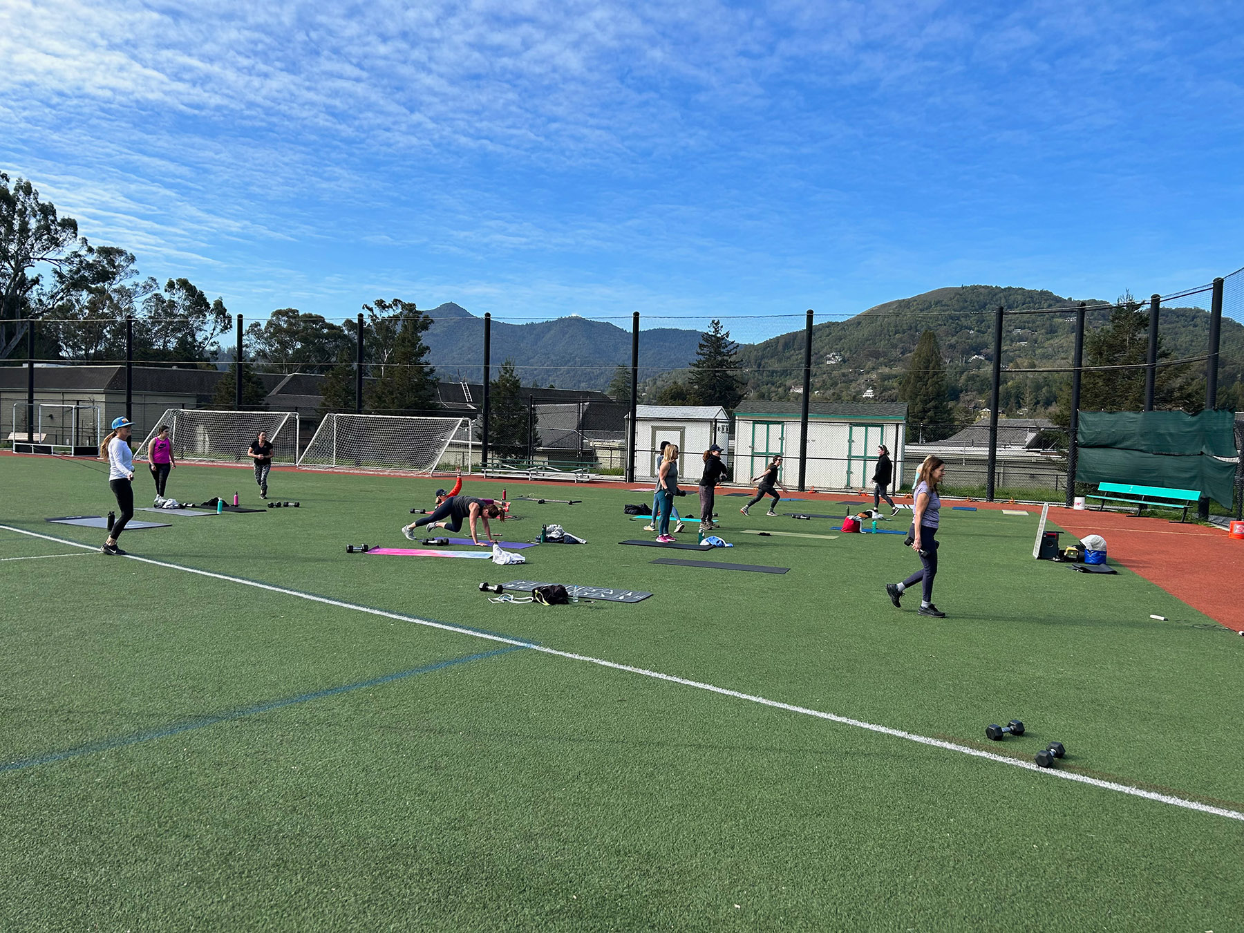Contact Outdoor fitness class in San Anselmo
