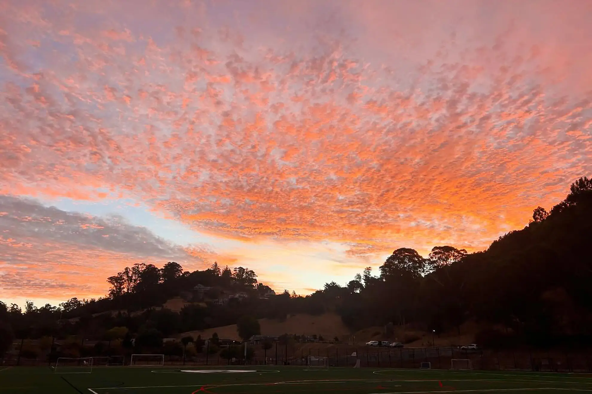 Sunrise at Red Hill Field, San Anselmo